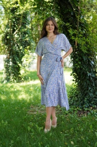 Rochie Wrap Blue - Img 4