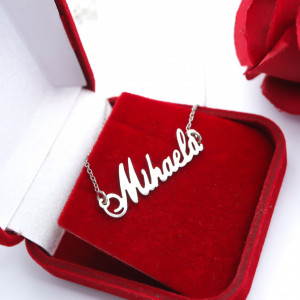 Colier Nelson din argint personalizat cu nume la comanda - Img 5
