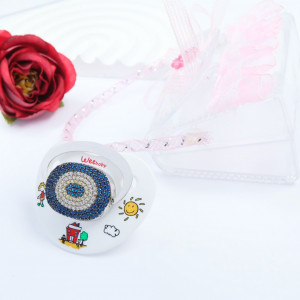 Suzeta Crystal din Argint - pentru fetite - Img 1