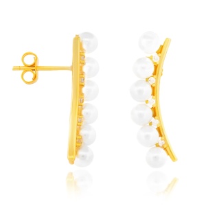 Cercei Pearlicious din argint 925 2.20g - Img 2