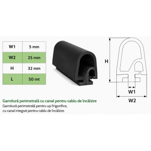Garnitura perimetrala pentru usi congelare 102 - Img 2