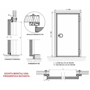 Usa frigorifica refrigerare | dim: 800 x 2000 | Model: INOX 70 - Img 3