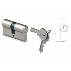 Butuc INOX cu 3 chei pentru yala usi tehnice 40 mm grosime Model 101 / 102
