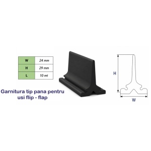 Garnitura perimetrala usi flip-flap 106 - Img 2