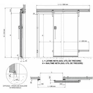 Usa frigorifica refrigerare | dim: 900 x 2000 | Model: CLASSIC 70 - Img 2