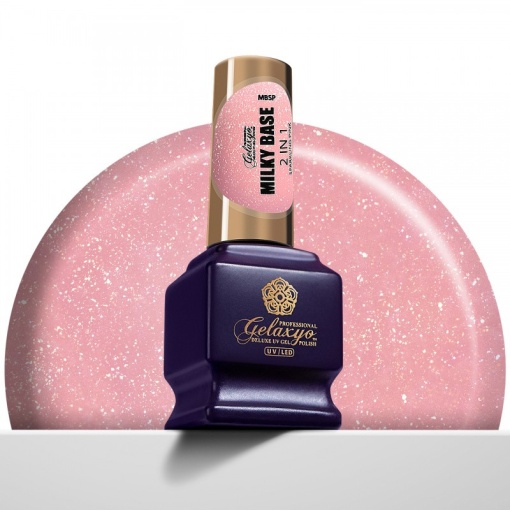 GELAXYO MILKY BASE SPARKLING PINK 2IN1 15ml - TPO Free