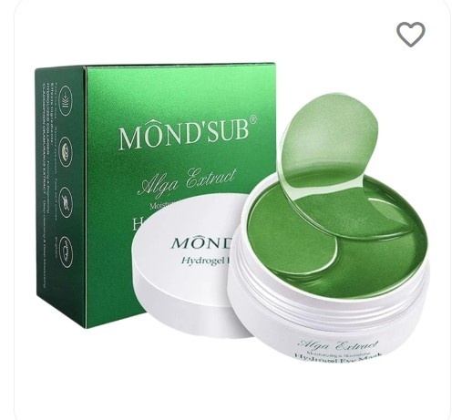 Mască pentru ochi Mond'Sub cu extract de alge, mască hidrogel (verde), 60 bucăți