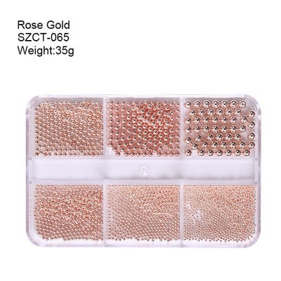 Set caviar diferite marimi set 6 Rose Gold