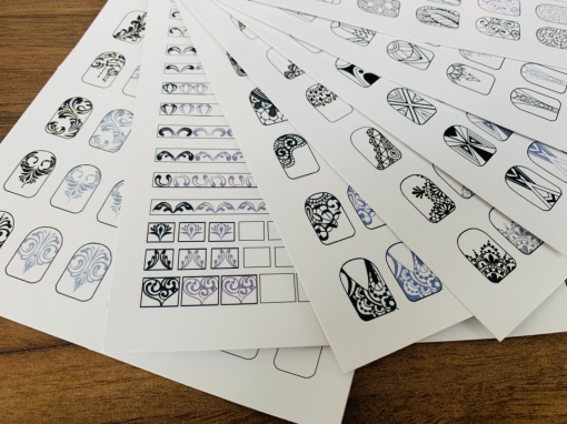 TRAINING CARD - Set 10 Sablon pentru exersat modele de pictura - practica