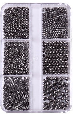 Set caviar diferite marimi set 6 Dark Silver