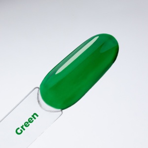 Top coat Crystal Glass Molly Nails, hema free & TPO free, green - Img 5