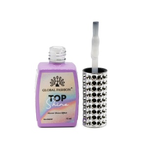 Top coat Mirror Shine effect „TOP SHINE” fără strat de dispersie, 02