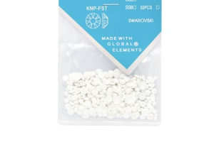 Perle nail art alb cu reflexii - Img 2