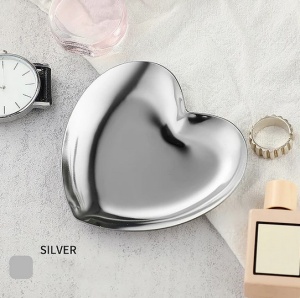 Tavita inox pentru instrumente metalice, Silver ,inima