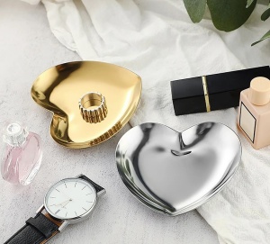 Tavita inox pentru instrumente metalice, Gold,inima