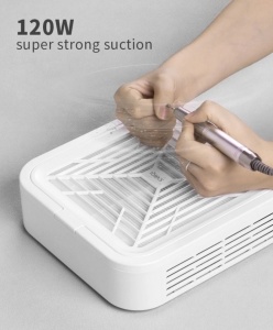 * Colector de praf pentru unghii cu aspirație puternică de 120 W * Aspirator pentru manichiura fara perii pentru unghii cu turbina * Reglare cu trei viteze; Niciun zgomot * Filtru de înaltă densitate detașabil și reutilizabil Parametri: Nume produ