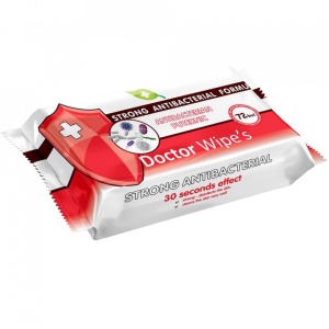 Doctor Wipes servetele umede antibacteriene 72 buc/pachet Strong