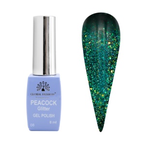Oja Semipermanenta Peacock , Global Fashion 8 ML, 08 - TPO Free - Img 1