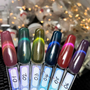 Oja Semipermanenta Vitraliu - Stained glass cat eyes , Global Fashion 8 ML, 01
