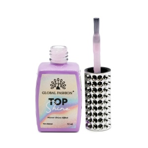 Top coat Mirror Shine effect „TOP SHINE” fără strat de dispersie, 04