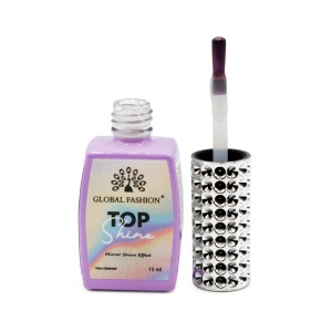 Top coat Mirror Shine effect „TOP SHINE” fără strat de dispersie, 09