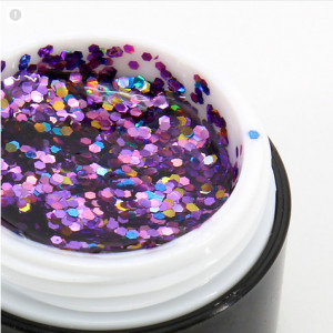 Gel color cu sclipici, Glitter 5 gr 08