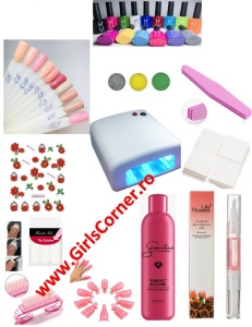 Kit unghii false, lampa LED SUN ONE 48w, freza pila electrica unghii 20.000 rpm, si 440 accesorii nail art pentru manichiura si pedichiura - Img 2