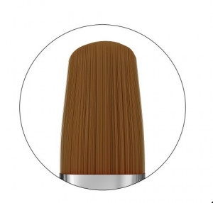 Pensula limba de pisica #6 cu cristale silver - Img 2