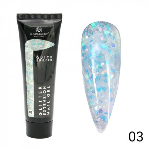 POLYGEL CONSTRUCTIE UNGHII COLOR CU SCLIPICI 30G, 03 GLOBAL FASHION - TPO Free - Img 1