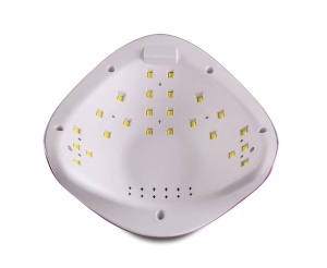 Lampa LED SUN 5 cu afisaj digital - 48 W - PINK HOLO