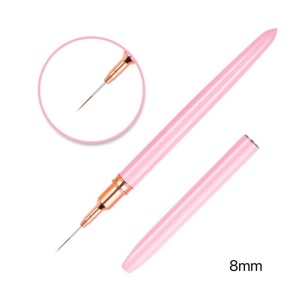 SET 3 Pensule Unghii Liner, Pink Rose Gold 4/8/12 mm - Img 3