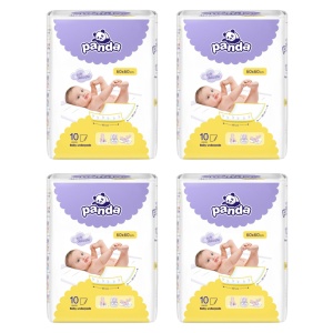 Aleze cearceaf absorbant pentru protectie pat, Panda, 60x60 cm, 40 buc