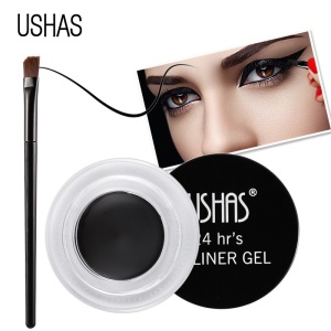 Eyeliner gel Negru + pensulă de aplicare Ushas