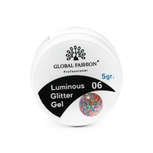 Gel color cu sclipici Luminous Glitter Gel 5 gr 06