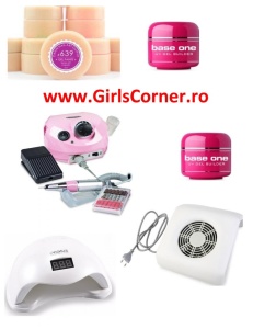 Kit unghii false, lampa LED SUN 5 48w, freza pila electrica unghii 15.000 rpm, si 440 accesorii nail art pentru manichiura si pedichiura - Img 2