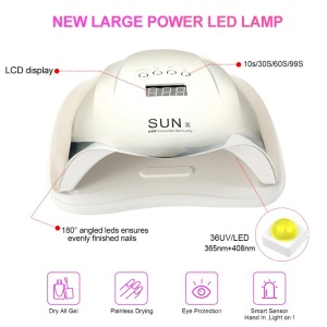 LAMPA UNGHII LED 54W Rainbow Sun X silver
