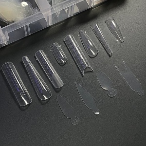 Smart Tips Mix 288 bucati top forme reutilizabile + silicone pads - 8 tipuri - Img 3