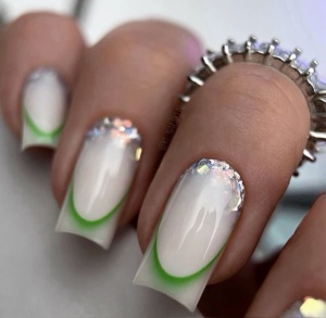 Sticker Ombre French Smile Green