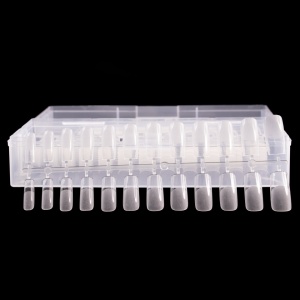 Tipsuri din gel pentru extensia unghiilor, 504 bucati, 12 marimi, forma patrate