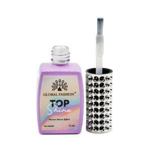 Top coat Mirror Shine effect „TOP SHINE” fără strat de dispersie, 01