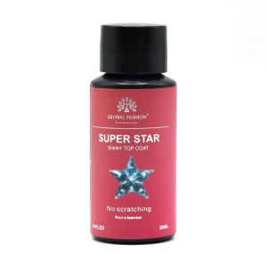 Top coat pentru unghii Superstar Shiny, Global Fashion, 30 ml