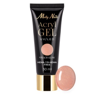 Acrylgel Molly Nails Peach Glow HEMA/Di-HEMA free & TPO free free 30ml