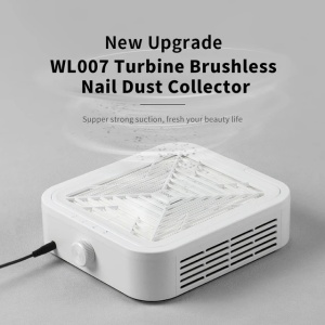 * Colector de praf pentru unghii cu aspirație puternică de 120 W  * Aspirator pentru manichiura fara perii pentru unghii cu turbina  * Reglare cu trei viteze;  Niciun zgomot  * Filtru de înaltă densitate detașabil și reutilizabil   Parametri:   Nume produ