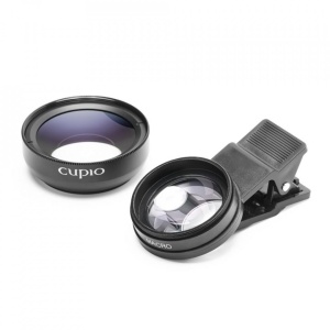 Lentila telefon Wide Angle & Macro Cupio 37mm 0.45x