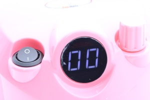 Pilă electrică manichiură și pedichiură BEE NAILS, 202D, cu display, 65w, 45000 rpm, roz - Img 3