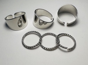 Set 6 Inele pentru poze Luxury Silver - Img 2