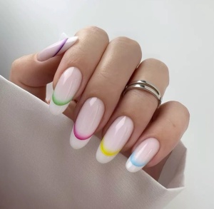 Sticker Ombre French Smile Yellow