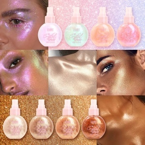 Iluminator spray pentru fata si corp Crystal Spray Ushas #3