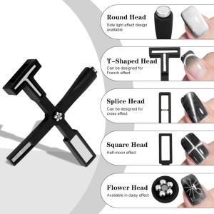 Magnet Multiform pentru unghii 5 în 1, negru - Img 4