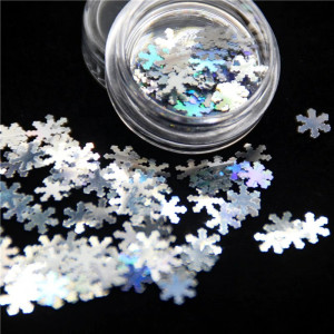 Paiete snowflakes silver holo #3 - Img 1